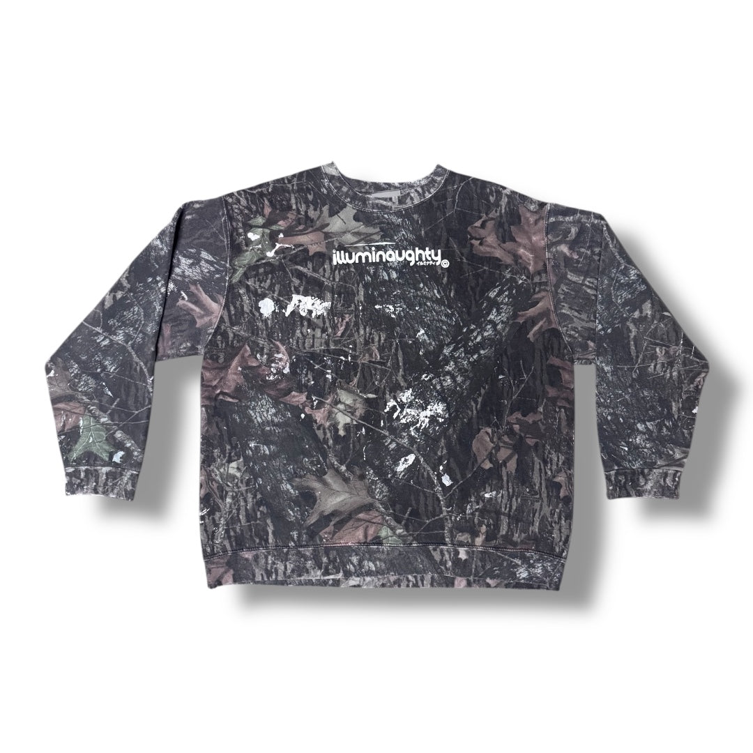 Dark Real Tree Crewneck